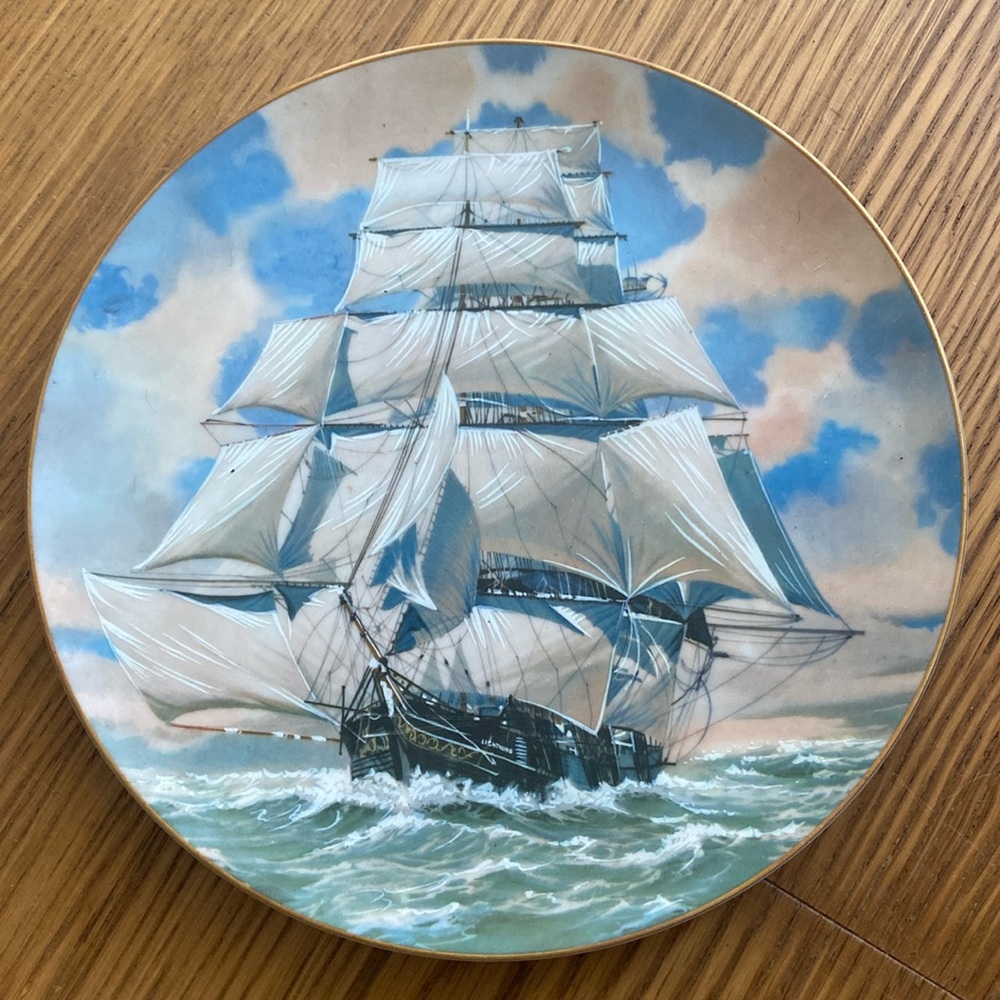 Great American Sailing Ships Plate The Rosenthal Group For The Danbury Mint